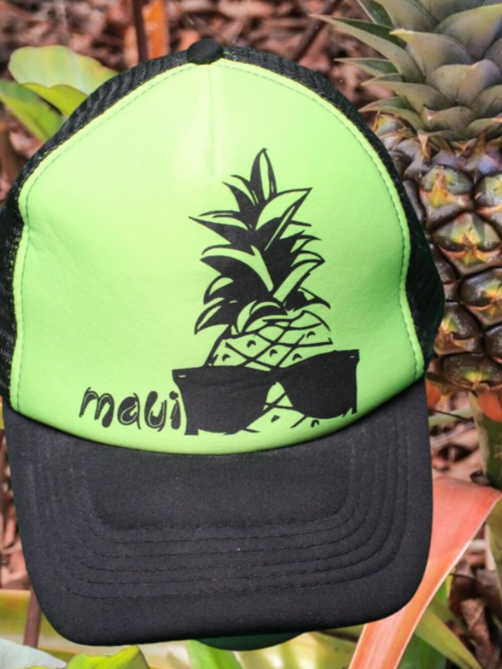 Hawaii Pineapple Trucker Cap Snapback Hat Mesh Surfware Classic